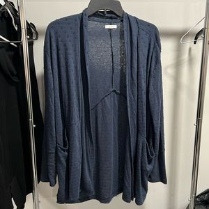 Navy cardigan